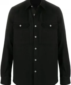 Rick Owens Surchemise En Jean Oversize 09 BLACK