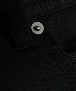 Rick Owens 09 BLACK Jean à Coupe Droite Homme -Rick Owens Soldes 16397597 31672628 600