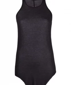 Rick Owens Débardeur à Ourlet Incurvé 76PLUM