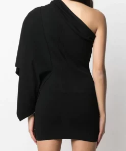 Rick Owens Robe Athena à Design à Une épaule Femme -Rick Owens Soldes 16481197 32064177 600
