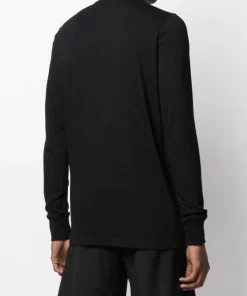 Rick Owens 09 BLACK Haut à Manches Longues Homme -Rick Owens Soldes 16511400 32108296 600