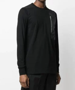 Rick Owens 09 BLACK Haut à Manches Longues Homme -Rick Owens Soldes 16511400 32108297 600