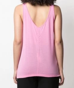 Rick Owens 183 POP PINK Débardeur à Encolure Ronde Femme -Rick Owens Soldes 16551884 32455936 600