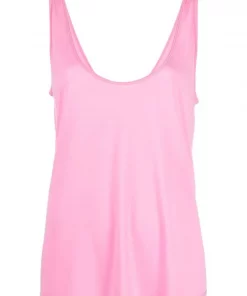 Rick Owens 183 POP PINK Débardeur à Encolure Ronde Femme