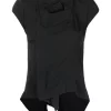 Rick Owens T-shirt à Col Montant 09 BLACK -Rick Owens Soldes 16552413 32356200 600