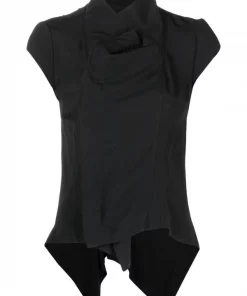 Rick Owens T-shirt à Col Montant 09 BLACK