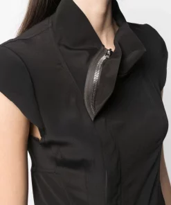 Rick Owens T-shirt à Col Montant 09 BLACK -Rick Owens Soldes 16552413 32357239 600