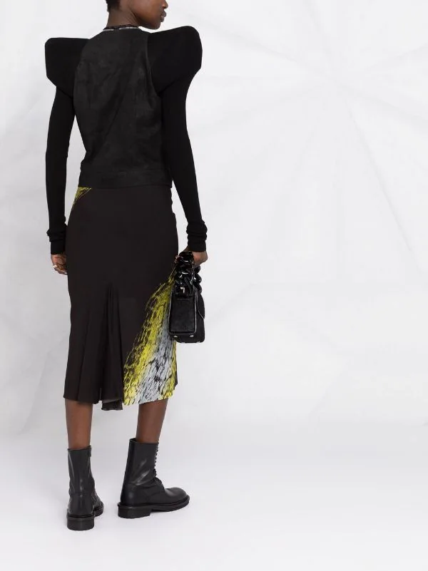 Rick Owens Veste à épaules Matelassées 09 BLACK 6 Rick Owens Veste à épaules Matelassées 09 BLACK – Image 4