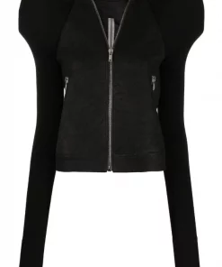 Rick Owens Veste à épaules Matelassées 09 BLACK