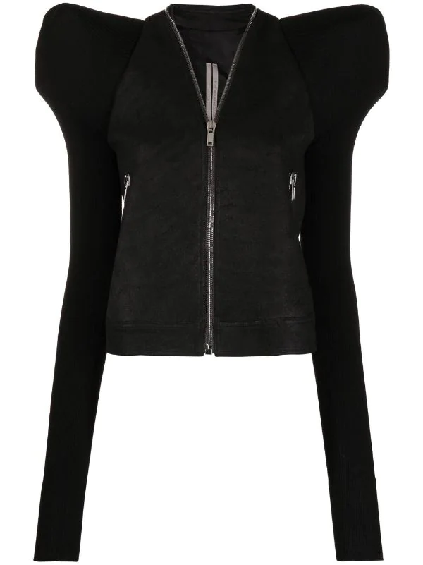 Rick Owens Veste à épaules Matelassées 09 BLACK 3 Rick Owens Veste à épaules Matelassées 09 BLACK