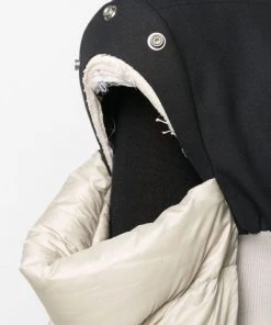 ( Positively Conscious ) Rick Owens Veste Babel Tatlin à Manches Amples 090861 BLACK/ PEARL/ OYSTER -Rick Owens Soldes 16599702 32634949 600