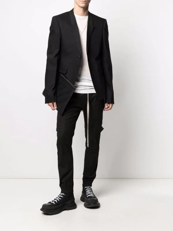 Rick Owens Blazer En Laine à Simple Boutonnage Homme 4 Rick Owens Blazer En Laine à Simple Boutonnage Homme – Image 2