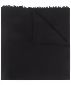Rick Owens écharpe à Bords Francs 09 BLACK