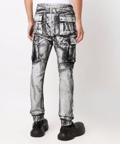 Rick Owens Pantalon Mastodon à Poches Cargo 119 MILK/BLACK 12 Rick Owens Pantalon Mastodon à Poches Cargo 119 MILK/BLACK -Rick Owens Soldes 16832286 35780977 600