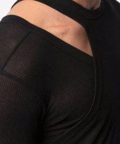 ( Nouvelle Collection ) Rick Owens T-shirt Banana Nervuré Homme -Rick Owens Soldes 16832349 33443965 600