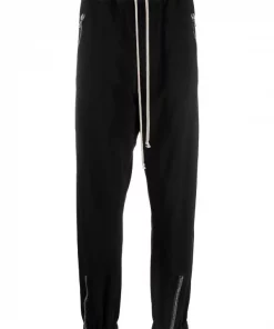( Positively Conscious ) Rick Owens Pantalon De Jogging à Détails De Zips Homme