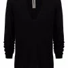Rick Owens 09 BLACK Pull à Col V Profond Homme 1 Rick Owens 09 BLACK Pull à Col V Profond Homme -Rick Owens Soldes 16832401 33442764 600