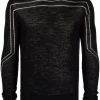 ( Nouvelle Collection ) Rick Owens 0908 BLACK/PEARL Pull à Encolure Ronde Homme -Rick Owens Soldes 16832433 33417304 600