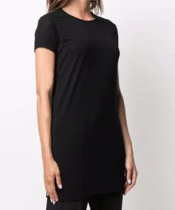 ( Nouvelle Collection ) Rick Owens 09 BLACK Haut Level à Manches Courtes Femme -Rick Owens Soldes 16832598 33418490 600