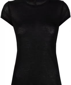 Rick Owens T-shirt à Coupe Crop 09 BLACK