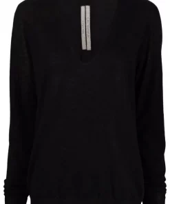 Rick Owens Pull à Col V Femme