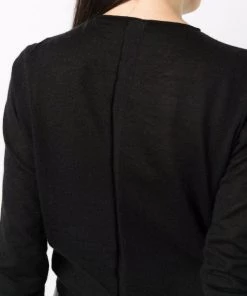 ( Nouvelle Collection ) Rick Owens 09 BLACK Pull Léger En Cachemire Femme -Rick Owens Soldes 16832667 34095690 600