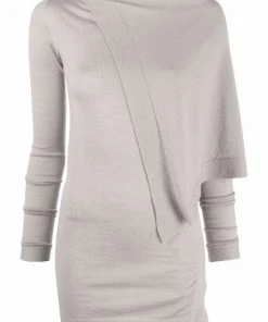 Rick Owens Haut Asymétrique En Maille Femme