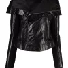 Rick Owens Veste De Moto à Empiècements Nervurés Femme -Rick Owens Soldes 16832706 34094929 600
