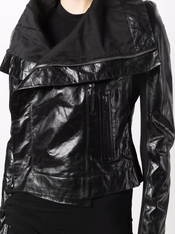 Rick Owens Veste De Moto à Empiècements Nervurés Femme 7 Rick Owens Veste De Moto à Empiècements Nervurés Femme – Image 5