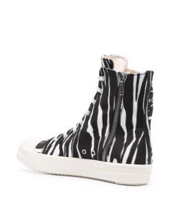 Rick Owens 92111 BLACK/NATURAL/MILK/MILK Baskets Montantes à Imprimé Zèbre Femme 8 Rick Owens 92111 BLACK/NATURAL/MILK/MILK Baskets Montantes à Imprimé Zèbre Femme -Rick Owens Soldes 16832753 35756986 600