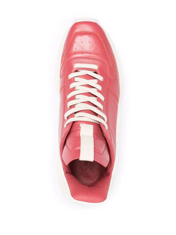 ( Nouvelle Collection ) Rick Owens 73111 CARNELIAN/ MILK/ MILK Baskets Bicolore Homme 6 ( Nouvelle Collection ) Rick Owens 73111 CARNELIAN/ MILK/ MILK Baskets Bicolore Homme – Image 4