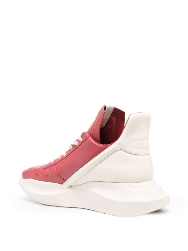 ( Nouvelle Collection ) Rick Owens 73111 CARNELIAN/ MILK/ MILK Baskets Bicolore Homme 5 ( Nouvelle Collection ) Rick Owens 73111 CARNELIAN/ MILK/ MILK Baskets Bicolore Homme – Image 3