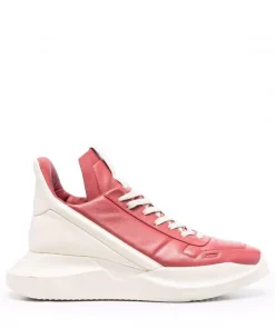 ( Nouvelle Collection ) Rick Owens 73111 CARNELIAN/ MILK/ MILK Baskets Bicolore Homme