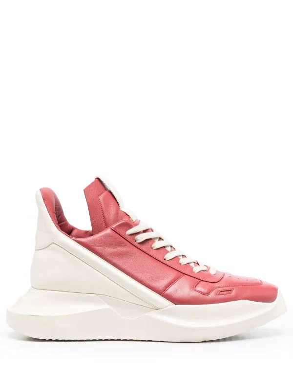 ( Nouvelle Collection ) Rick Owens 73111 CARNELIAN/ MILK/ MILK Baskets Bicolore Homme 3 ( Nouvelle Collection ) Rick Owens 73111 CARNELIAN/ MILK/ MILK Baskets Bicolore Homme