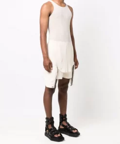( Nouvelle Collection ) Rick Owens 21 NATURAL Débardeur Nervuré Homme -Rick Owens Soldes 16859888 33769930 600