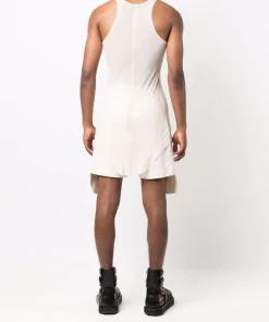 ( Nouvelle Collection ) Rick Owens 21 NATURAL Débardeur Nervuré Homme -Rick Owens Soldes 16859888 33770431 600