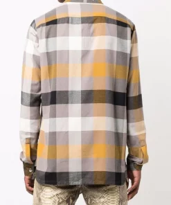 ( Nouvelle Collection ) Rick Owens Chemise Larry à Boutons Pressions 34P DUST PLAID -Rick Owens Soldes 16859891 33789383 600