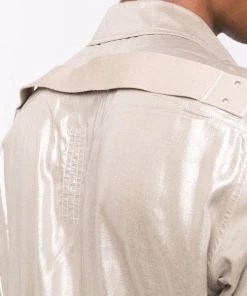 ( Nouvelle Collection ) Rick Owens Chemise à Fini Métallisé Femme -Rick Owens Soldes 16859947 33786471 600