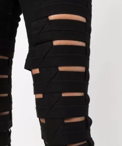 ( Nouvelle Collection ) Rick Owens 09 BLACK Jean Skinny à Découpes Femme -Rick Owens Soldes 16859954 33781271 600