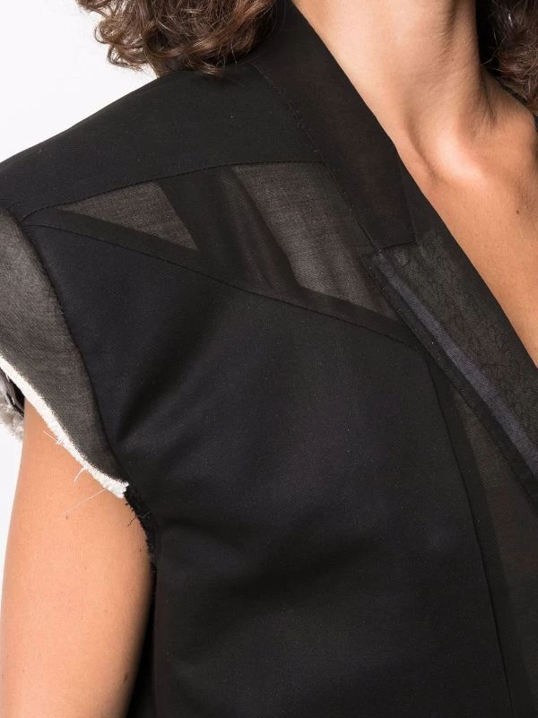 ( Nouvelle Collection ) Rick Owens Manteau SL Jumbo Tatlin Sans Manches 09 BLACK 7 ( Nouvelle Collection ) Rick Owens Manteau SL Jumbo Tatlin Sans Manches 09 BLACK – Image 5