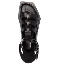 ( Nouvelle Collection ) Rick Owens 09 BLACK Sandales Turbo Cyclop à Brides Homme -Rick Owens Soldes 16860270 33774474 600