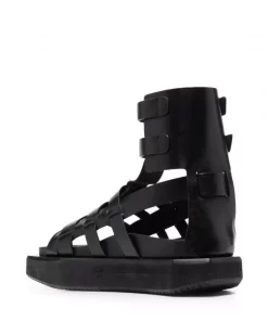 ( Nouvelle Collection ) Rick Owens 09 BLACK Sandales Turbo Cyclop à Brides Homme -Rick Owens Soldes 16860270 33776565 600