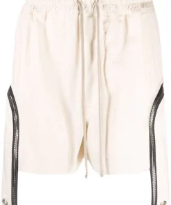 ( Nouvelle Collection ) Rick Owens Short Bauhaus Boxers à Poches Zippées Homme