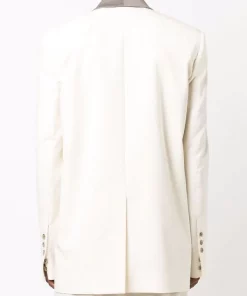 Rick Owens Blazer à Col Châle 2134 NATURAL/DUST -Rick Owens Soldes 16860357 33787739 600