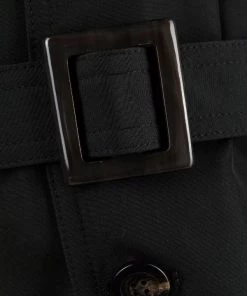 ( Nouvelle Collection ) Rick Owens 09 BLACK Manteau Lido à Taille Ceinturée Homme -Rick Owens Soldes 16860365 33789396 600