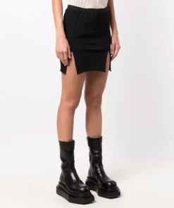 Rick Owens Minijupe à Fente Femme -Rick Owens Soldes 16860375 33770418 600
