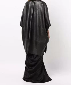 Rick Owens Manteau Tecuatl à Manches Crop 09 BLACK -Rick Owens Soldes 16860383 33783143 600