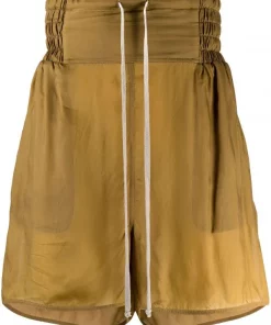 ( Nouvelle Collection ) Rick Owens Short De Sport à Taille à Lien De Resserrage Homme