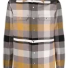 ( Nouvelle Collection ) Rick Owens 34P DUST PLAID Chemise à Carreaux Homme -Rick Owens Soldes 16861290 33787341 600