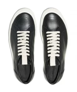 Rick Owens Baskets En Cuir BLACK -Rick Owens Soldes 16871987 34608044 600